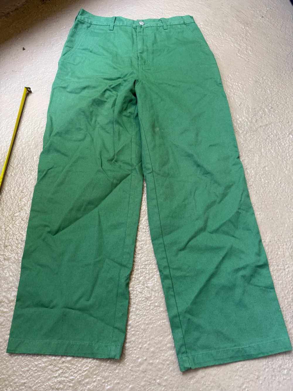 Obey Wide Leg Pants in Green Cargo size 29
